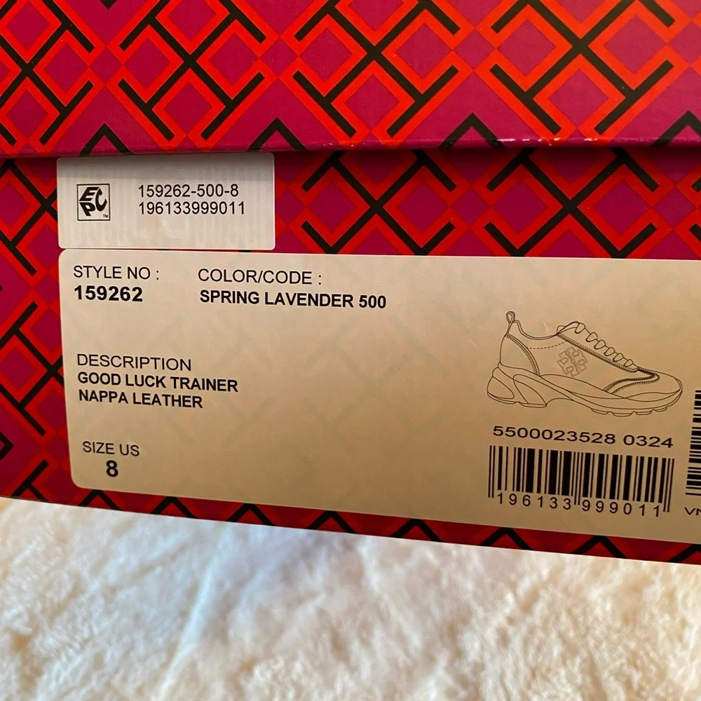 Tory Burch Good Luck Trainer Nappa Leather Sneakers - Picture 8 of 8